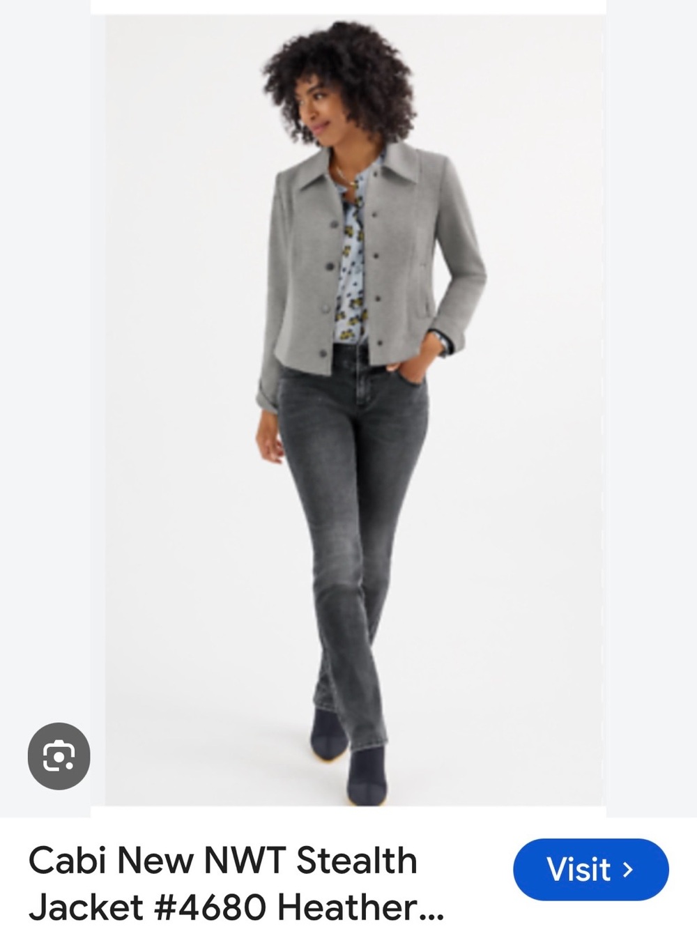 CAbi Stealth Women's Jacket in Heather Gray
